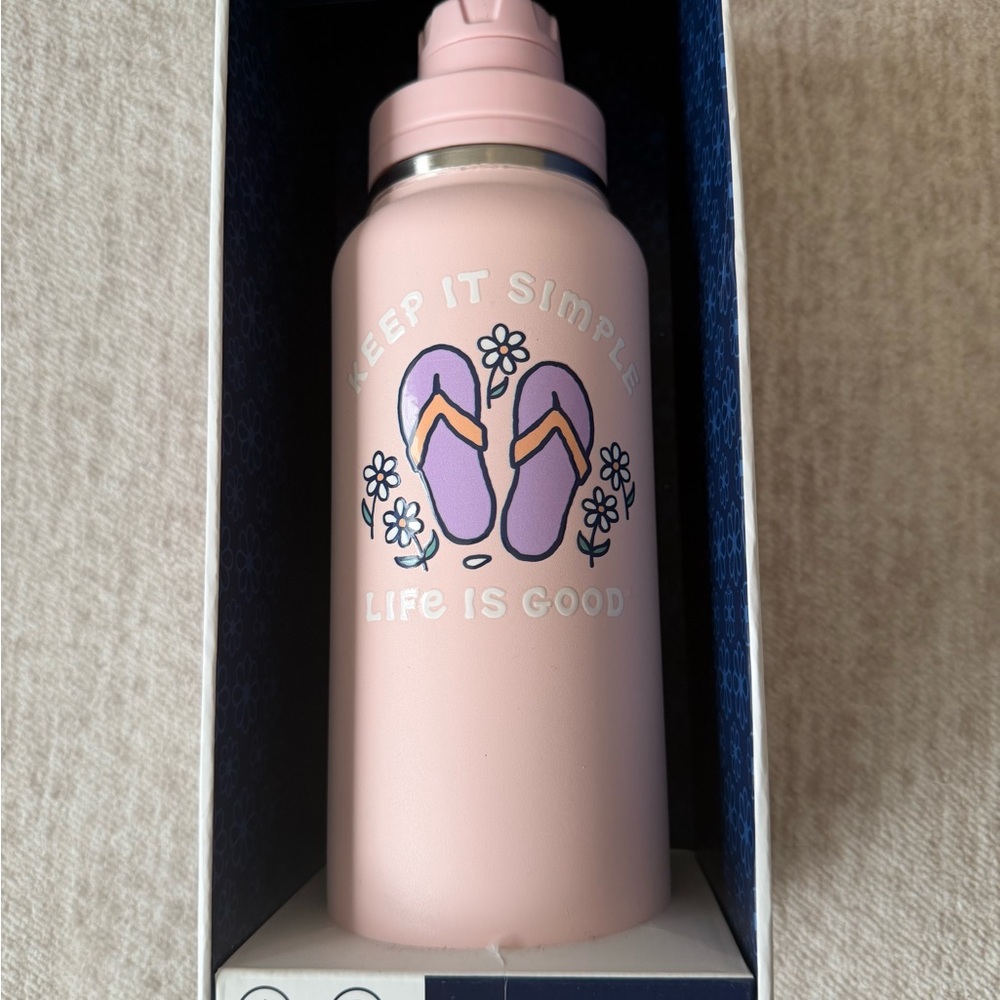 Life Is Good Insulated Stainless Steel Bottle